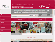 Tablet Screenshot of pan-buchhandlung.de